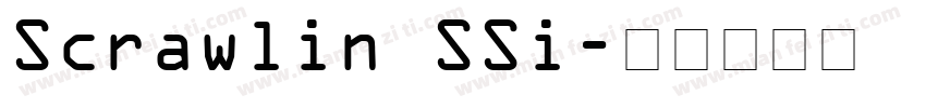 Scrawlin SSi字体转换